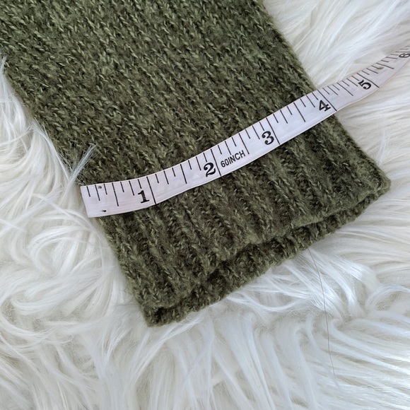 Linda Matthews green hooded button up long sleeve cardigan sweater top shirt S - Picture 15 of 17